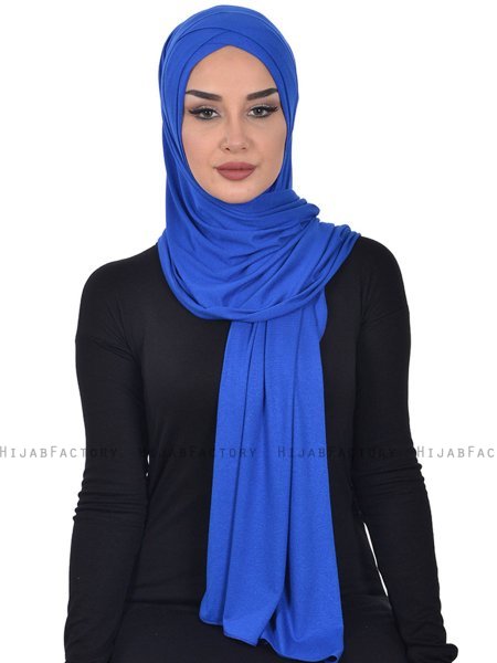 Sofia - Blue Practical Cotton Hijab