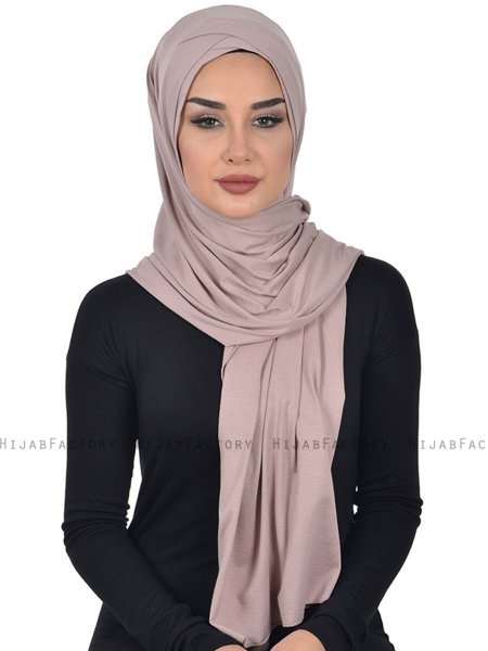 Sofia - Taupe Practical Cotton Hijab