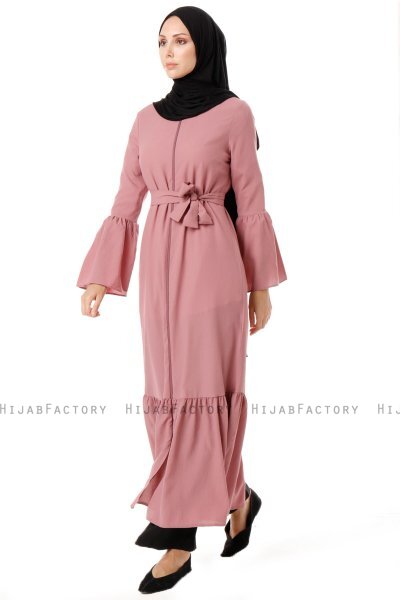 Soraya - Dusty Pink Abaya - Miss Cazibe