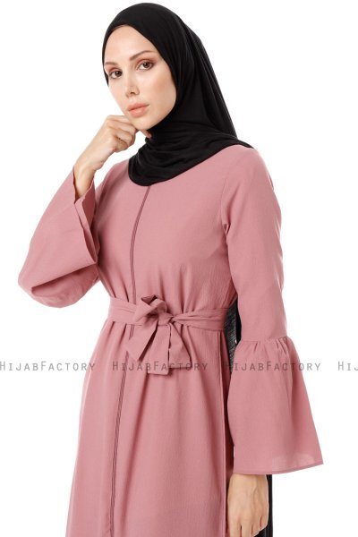 Soraya - Dusty Pink Abaya - Miss Cazibe