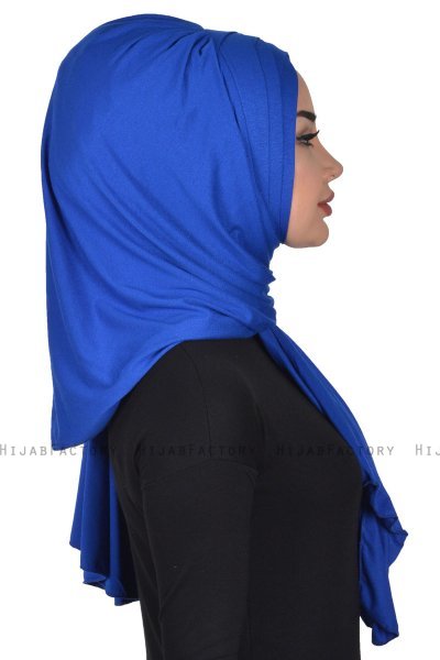 Tamara - Blue Practical Cotton Hijab
