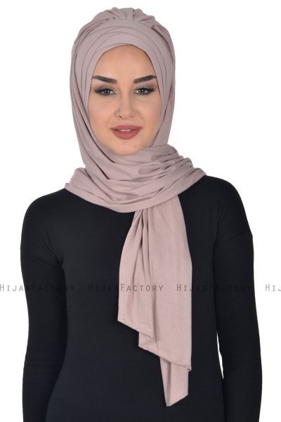 Tamara - Taupe Practical Cotton Hijab