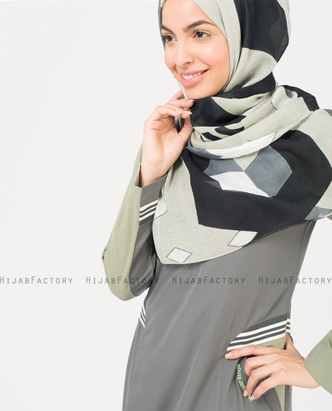 Vapor - Blå & Grå Viskos Hijab