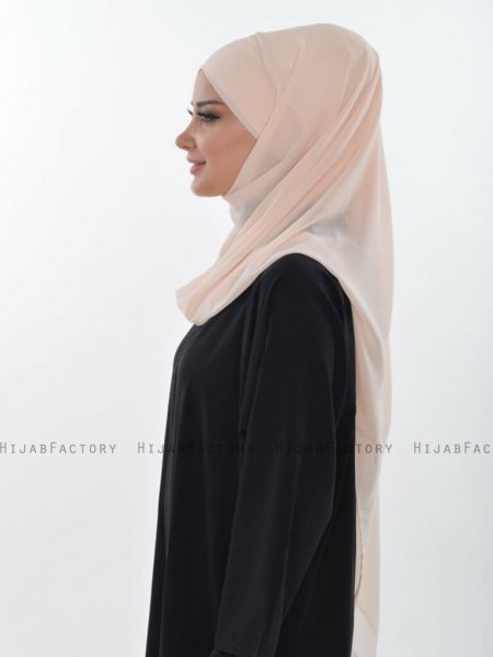 Viola Beige Chiffon Turban Ayse Turban 325501b