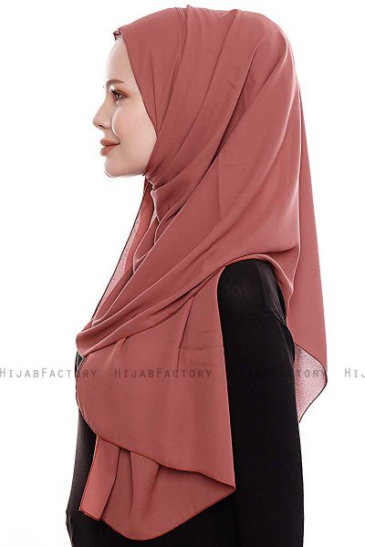 Yara - Clay Practical One Piece Crepe Hijab