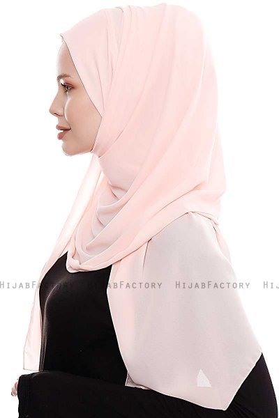Yara - Pink Practical One Piece Crepe Hijab