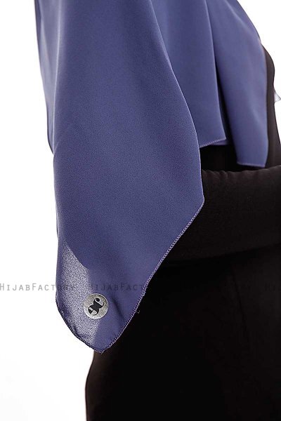 Yara - Royal Blue Practical One Piece Crepe Hijab