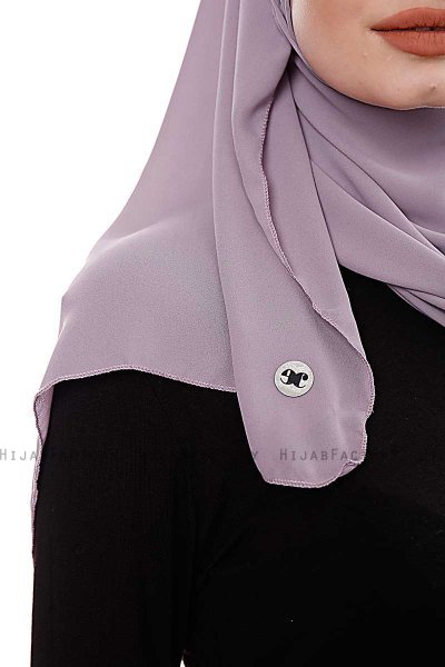 Yara - Stone Grey Practical One Piece Crepe Hijab