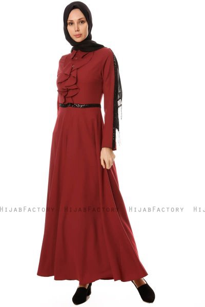 Yussra - Bordeaux Dress - Burun
