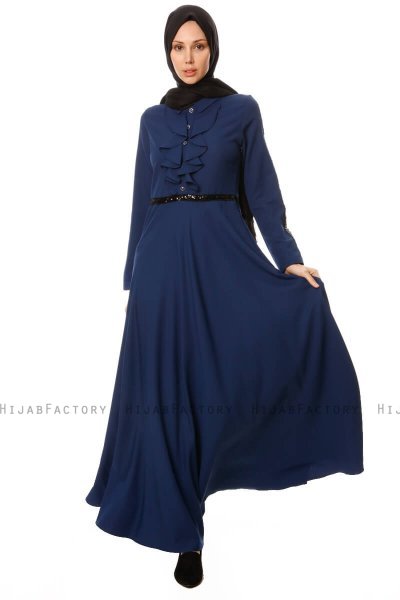 Yussra - Navy Blue Dress - Burun
