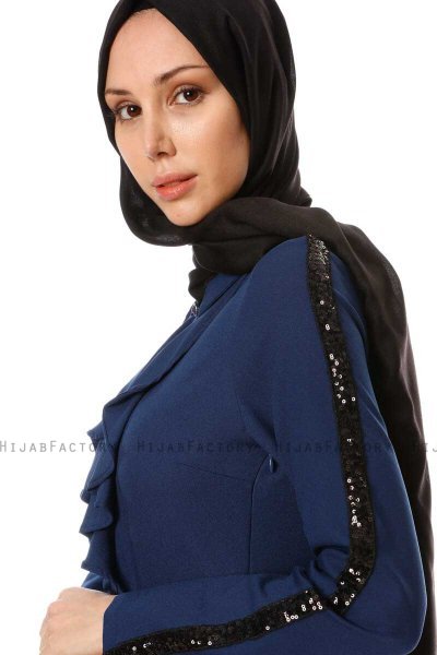 Yussra - Navy Blue Dress - Burun