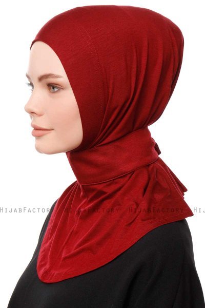 Zeliha - Bordeaux Practical Viskos Hijab