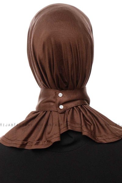 Zeliha - Brown Practical Viskos Hijab
