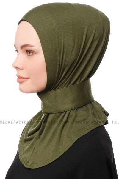 Zeliha - Khaki Practical Viskos Hijab