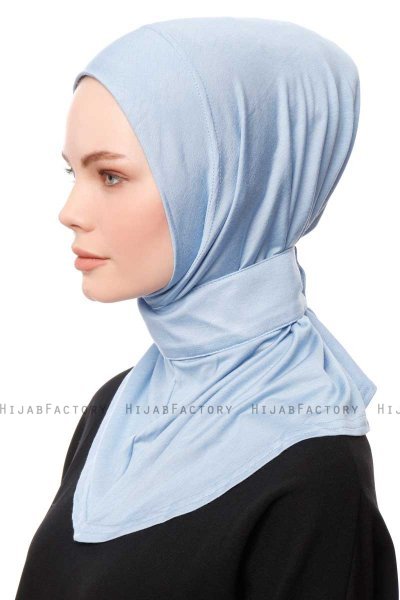 Zeliha - Light Blue Practical Viskos Hijab