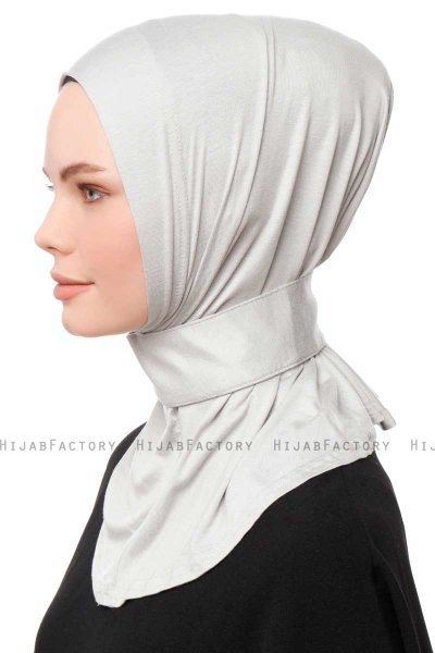 Zeliha - Light Grey Practical Viskos Hijab