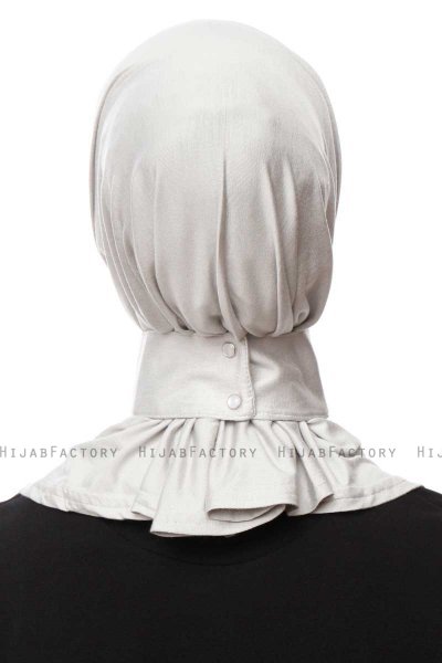Zeliha - Light Grey Practical Viskos Hijab