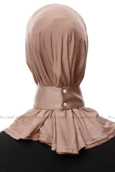 Zeliha - Dark Taupe Practical Viskos Hijab
