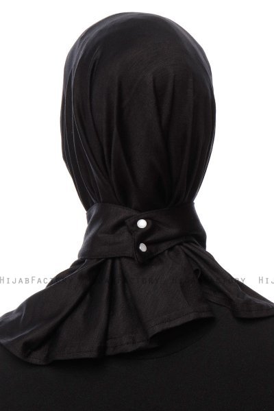 Zeliha - Black Practical Viskos Hijab