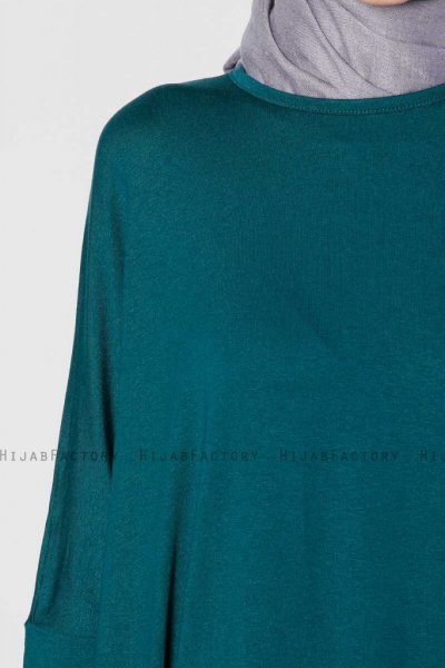 Zenia Mörkgrön & Ljusgrå Klänning Miss Halima 280143c