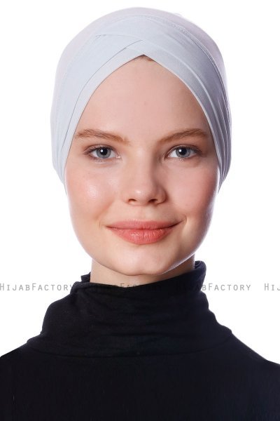 Zeynep - Light Grey Parizien Underscarf - Ecardin