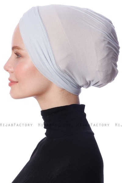 Zeynep - Light Grey Parizien Underscarf - Ecardin
