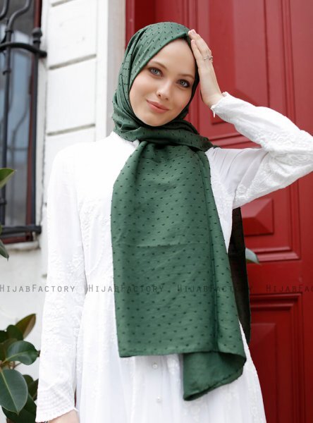 Malika - Dark Green Hijab - Sal Evi