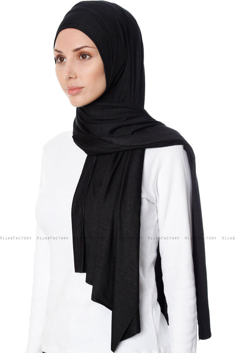 Ecardin Hijab Écharpe en jersey élastique 